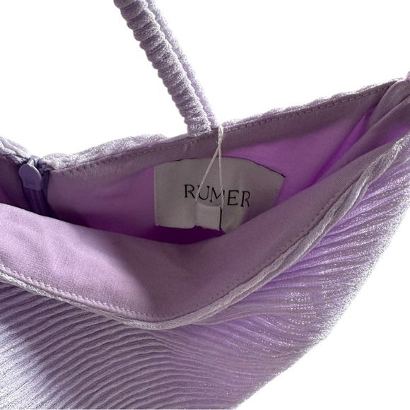 New! Rumer the Label Lilac Ribbed Penelope Mini‎ Dress - Picture 8 of 9